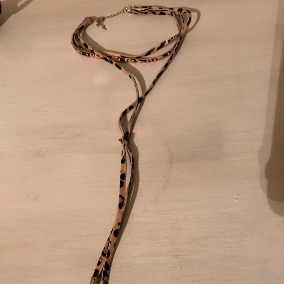 Free People Gigi Studded Choker Lariat Necklace - Picture 5 of 6